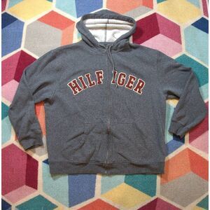 Tommy Hilfiger Mens Full Zip Hoodie L‎ Gray